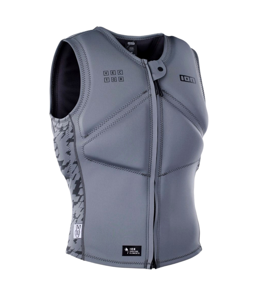 ION Collis Core Front Zip 2024 Zwart Full padded impactvest